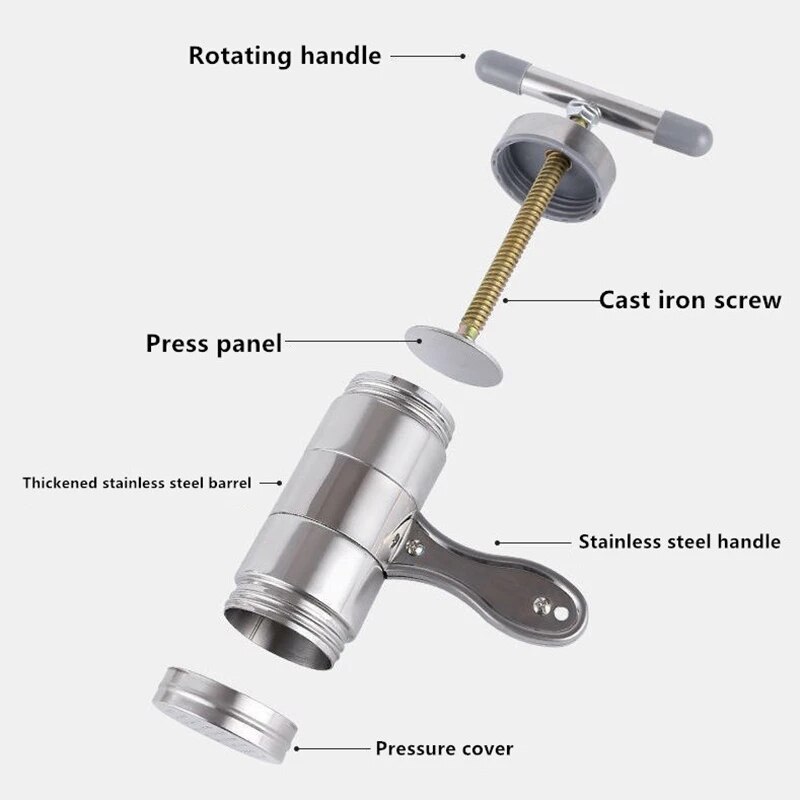 Manual Noodle Maker Maker Press Pasta Machine Crank Cutter Hand-cranked Pasta Machine Tool Making Spaghetti Kitchen Tools