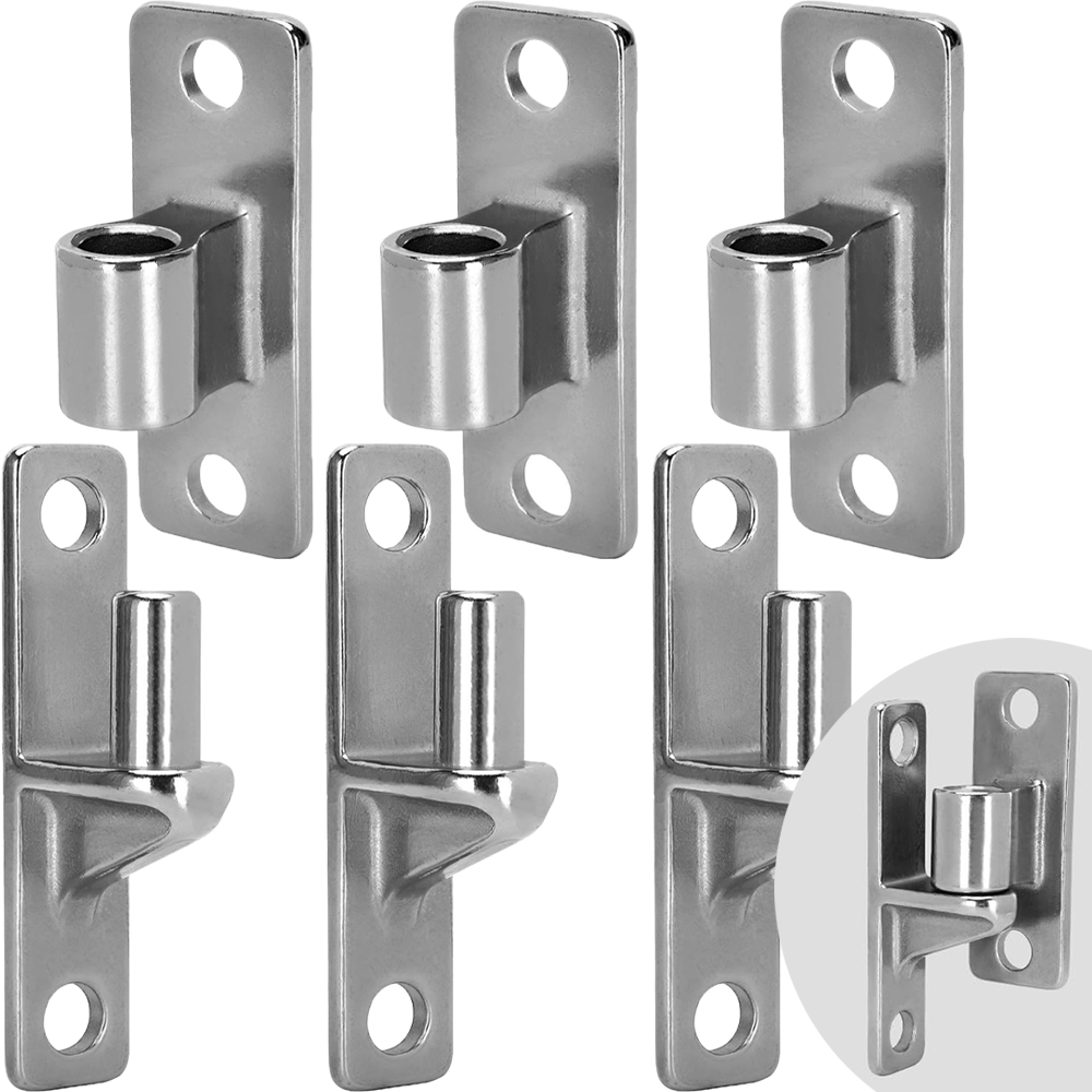 Bisagra extraíble de acero inoxidable, bisagras desmontables de batiente de alta resistencia, bandera de elevación de junta deslizante, herrajes para muebles de puerta, 1/5 Uds.