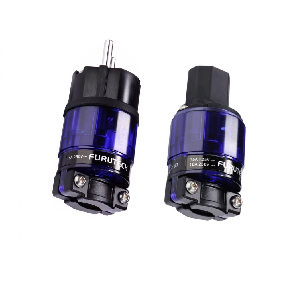 Furutech fi -e11-n1( r) / fi -11-n1 ( r) strømplugg rhodium slutt schuko iec 15a/125v 16a/ 250v matihur
