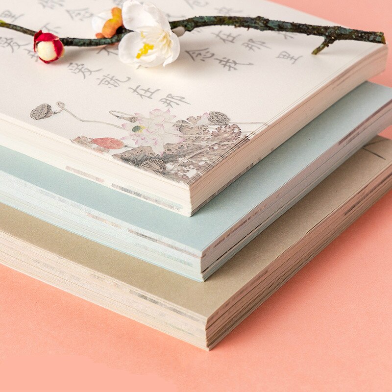 Pequeño pincel de escritura Regular chino, libretas de escritura de 240/120 hojas, libretas de caligrafía de pluma suave china de colores