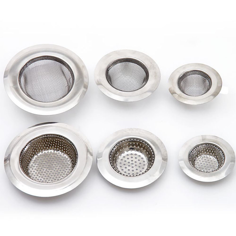 Stainless Steel Bathtub Hair Catcher Stopper Shower Drain Hole Filter Trap Kitchen Metal Sink Strainer