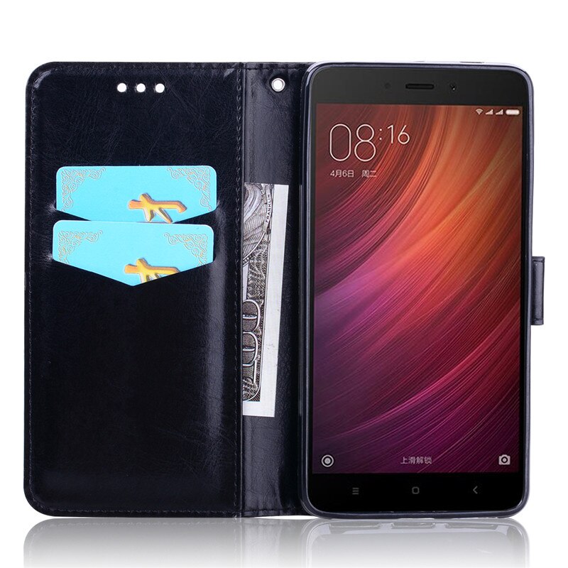 Xiaomi Redmi Note 4 Fall Leder Flip Fall Für Xiaomi Redmi Hinweis 4 Globale brieftasche coque für funda redmi hinweis 4X telefon fällen