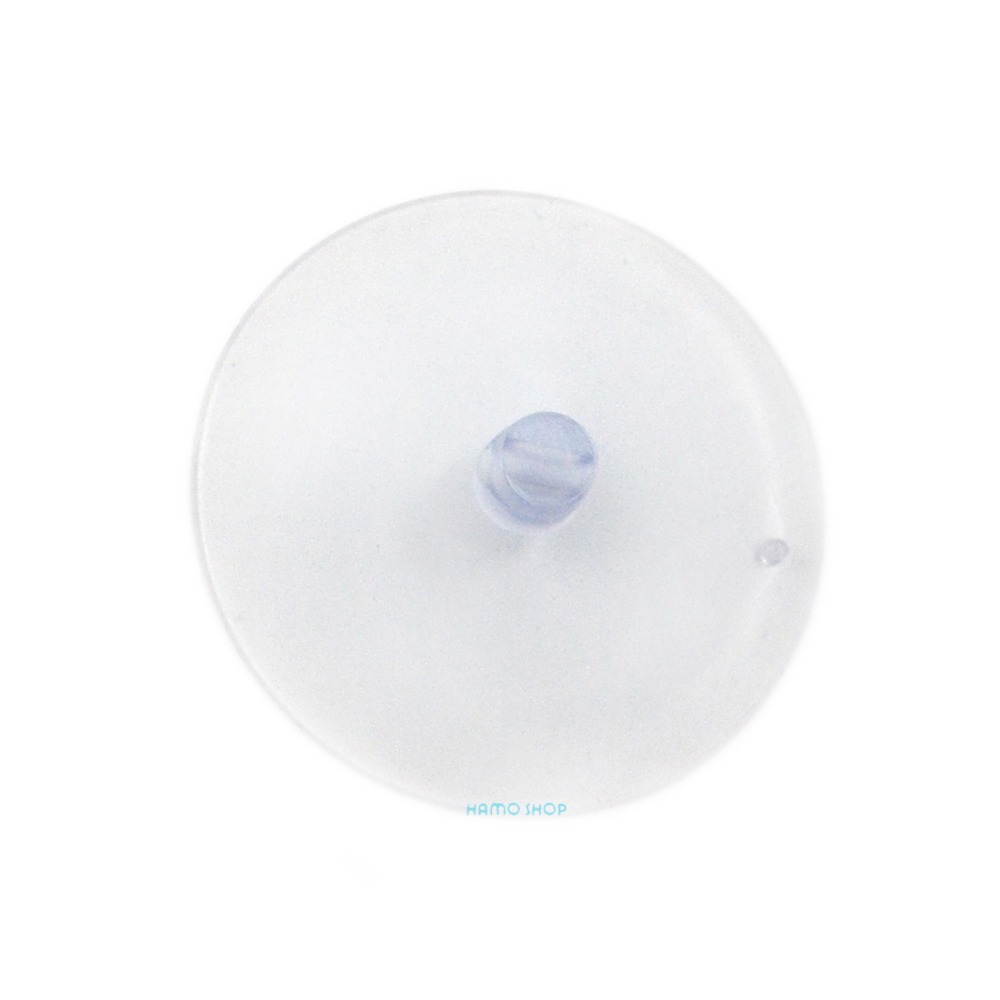 2pcs Without Hook 80mm Clear Suction Cup Seamless Sucker Head Clip Pad Plastic Rubber