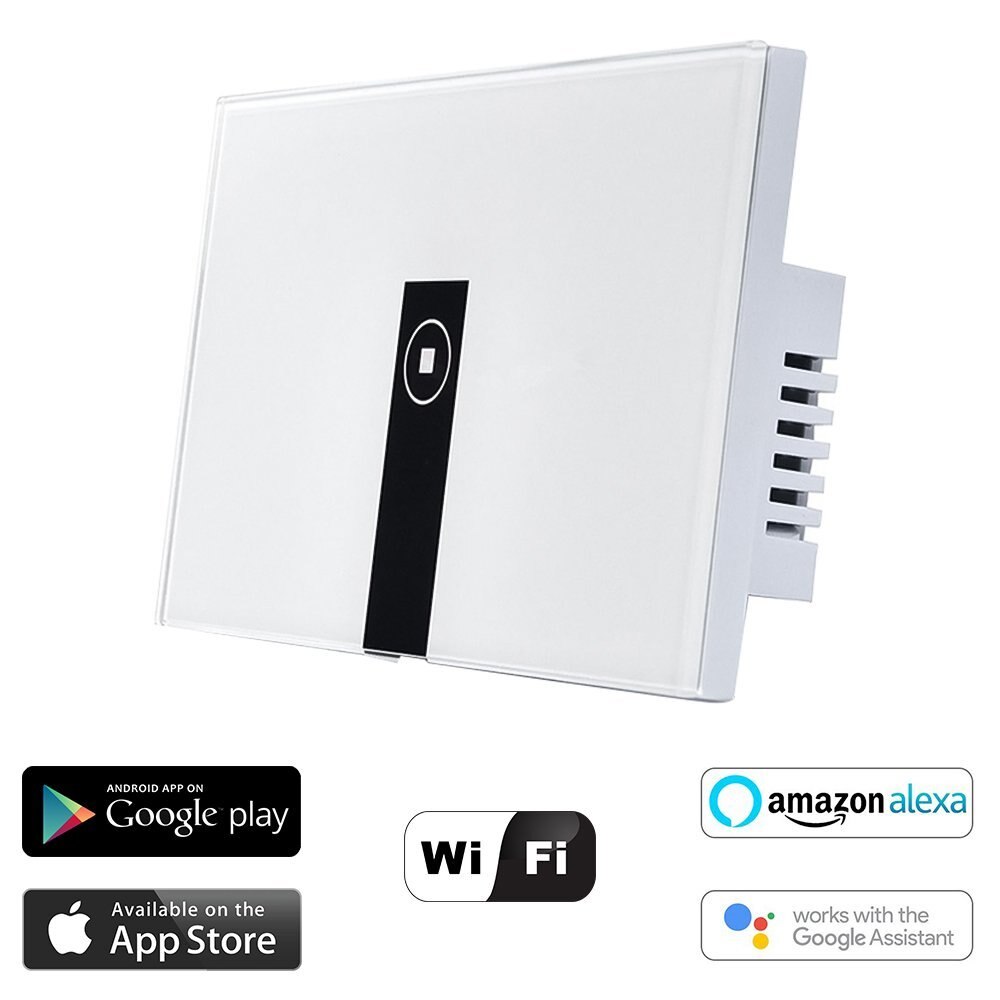 Interruptor de luz inteligente SHGO para Alexa WiFi, interruptor de pared inalámbrico On/Off, sincronización, Control de aplicación remota por voz, Compatible