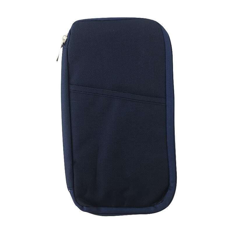 1Pc Women Men Passport Cover Travel Credit ID Card Holder Wallet Purse Storage Document Bag Passport Case Organizer: Navy With no logo