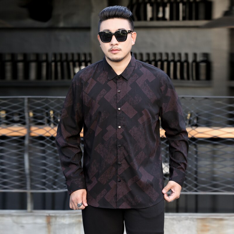 Nueva camiseta de talla grande 10XL 9XL 8XL 7XL 6XL Casual para hombres camisas de vestir sueltas para hombres camisas de de manga larga de negocios ropa para hombres