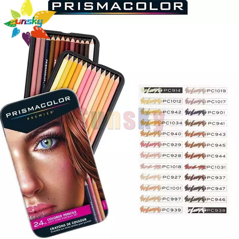 Prismacolor 24 Skin Tone Colored Pencils for Adult... – Grandado