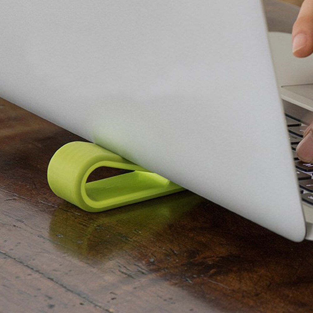 Besegad Tablet Holder Laptop Cooling Stand Simple Notebook Keyboard Risers Stand Holder for Offices Cooler Base School Supplies