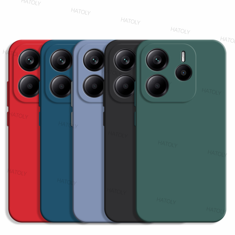 For Xiaomi Redmi Note 14 4G Case Xiaomi Redmi Note 14 4G Cover TPU Shockproof Liquid Silicone Phone Case Xiaomi Redmi Note 14
