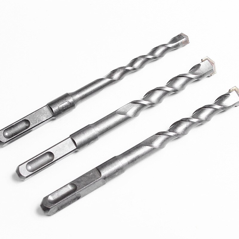 Square Shank Four-Hole Round Shank Impact Drill Bit 12.5MM Elevator Installation Stone Concrete Alloy Electric Hammer Drill Bit