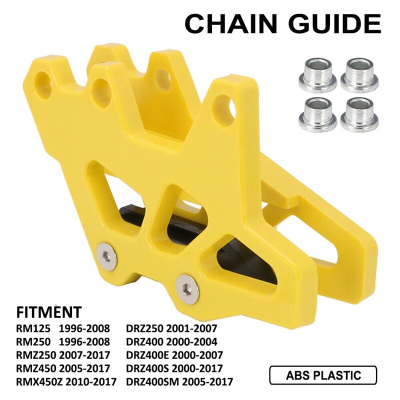 Motorcycle Chain Slider Guide Protector + Chain Guide Guard ABS Plastics for Suzuki DR-Z400 DR-Z400E DR-Z400S 2000