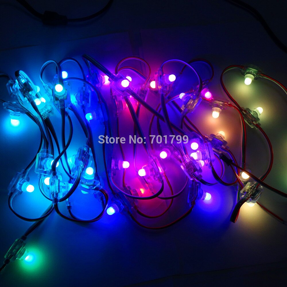 DC12V WS2811 LED smart string,addressable,IP65 rated;injection molding type;100pcs a string