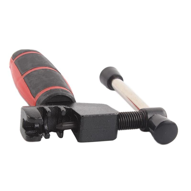 Bicycle Chains Breaker Rivet Pin Link Remover Tool Steel Chain Breaker Splitter Cutter Repair Tool Black+Red for Mountain Bike