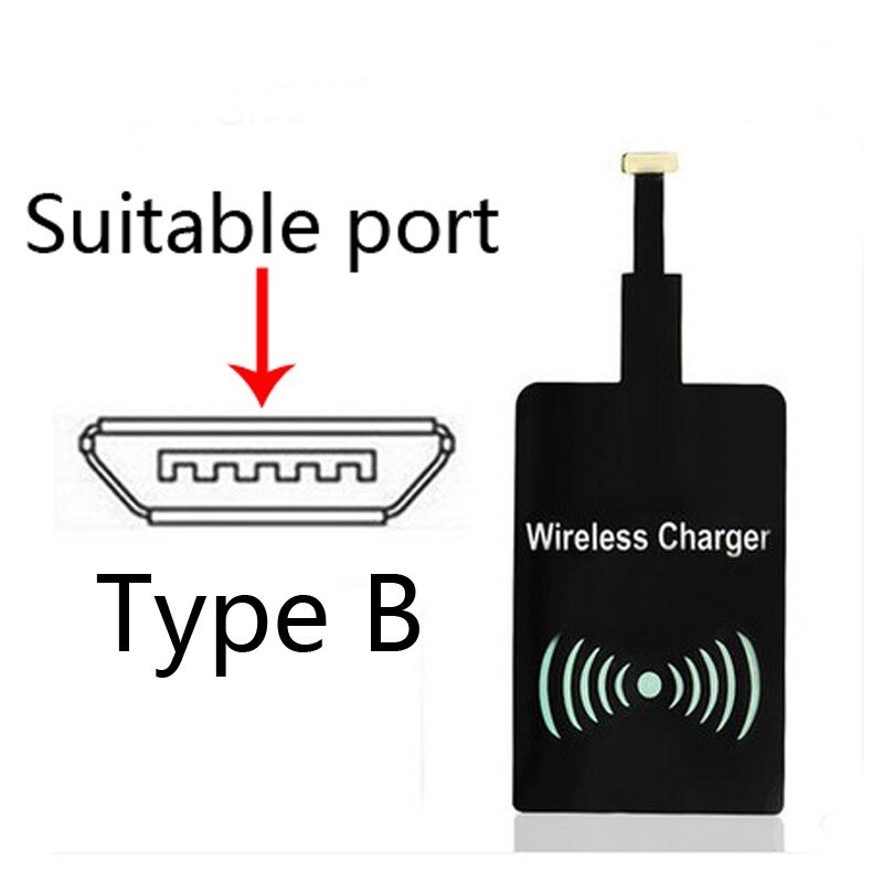 10W Wireless Charger Kit Qi Wireless Receptor Coil Receiver For iPhoe 12 11 7 6s 5s for Samung S20 S10 S6 Note10 Phone Charger: B Receiver