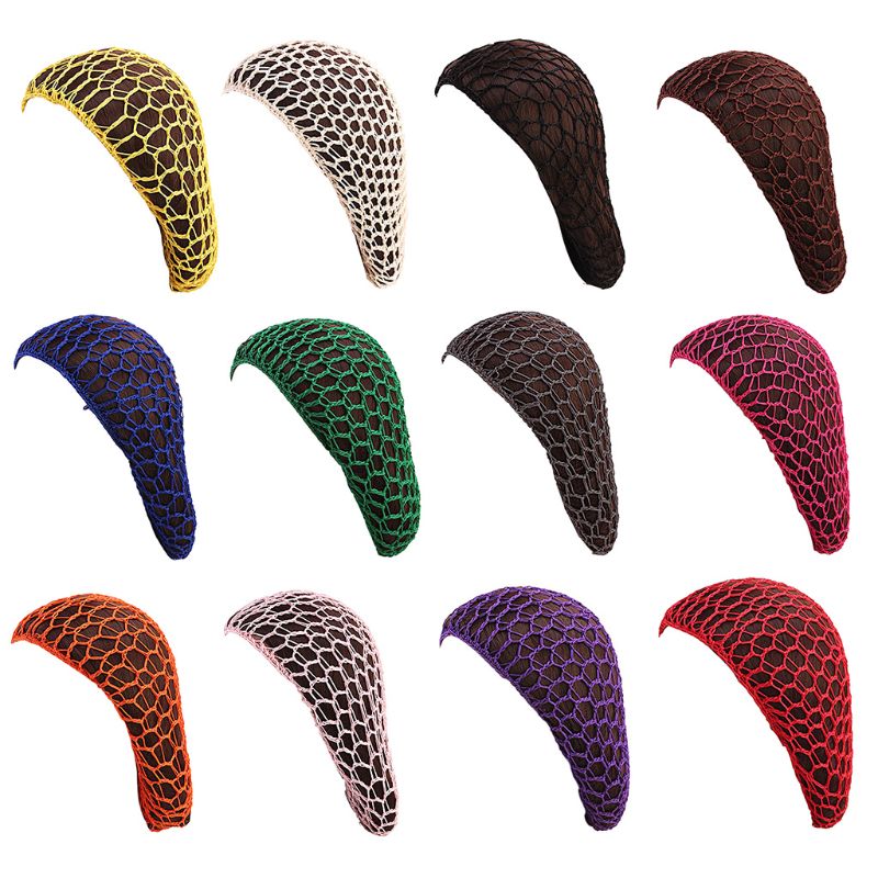 Kvinder håndlavet hæklet hår net snood mesh turban sovehue slouchy strik hue axyd