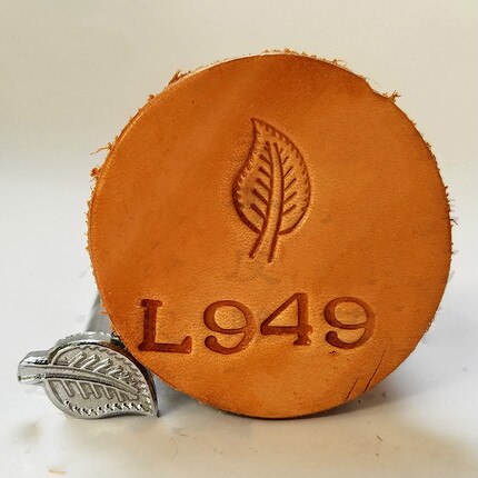 High Metal Leather Embossing Stamps Tool Leathercraft Working Tools Engraver Stamping Tooling Craft Set of Leaves: L949