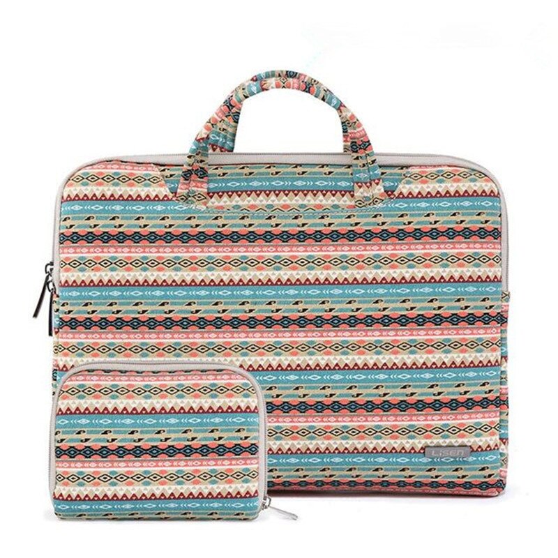 Frauen Portafolio Tragbare Aktentasche Licht Wasserdicht 13-15.6 "Laptop tasche Computer Notizbuch Tasche mann Geschäft handtasche: hell Grün 15.6