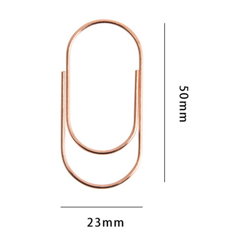 20Pcs/lot 50x23mm Large Size Paper Clip Metal Wide Office Huge Paperclip Binder YLM9799
