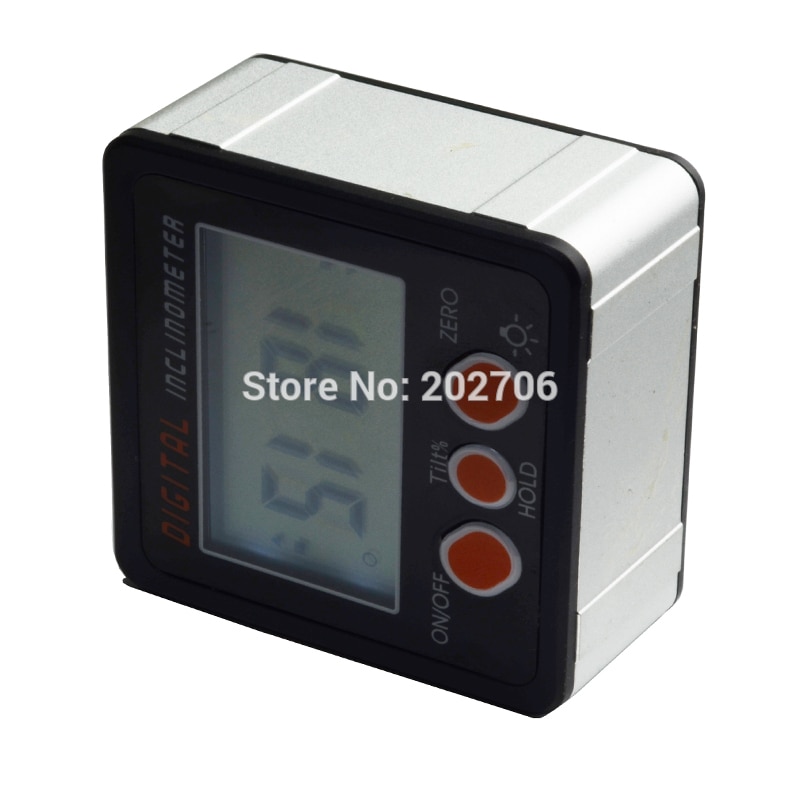 IP54 Water proof Protractor With Back light inclinometer Angle Bevel Box Electronic Protractor Magnetic Base
