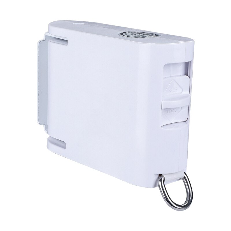 Balcony Clothes Line Indoor Invisible Clothesline With Hanger Hole Retractable Clothesline Rope Drying Rack No Drilling Required: White