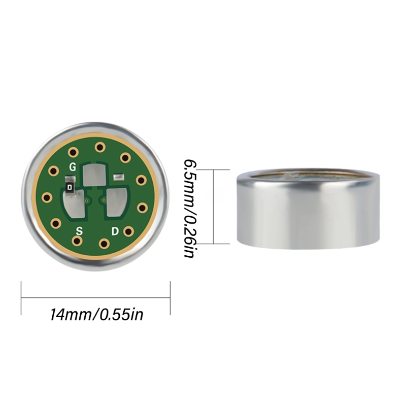 Micrófono condensador electret antiinterferencias, captación sonido unidireccional