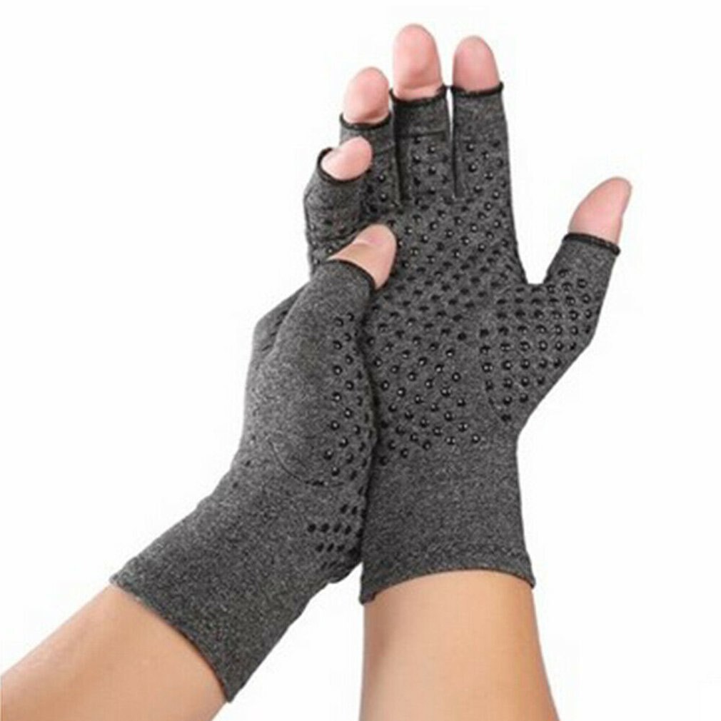 1 Paar S/M/L Artritis Compressie Handschoenen Antislip Ademend Gezondheidszorg Half Vinger Handschoenen Revalidatie training