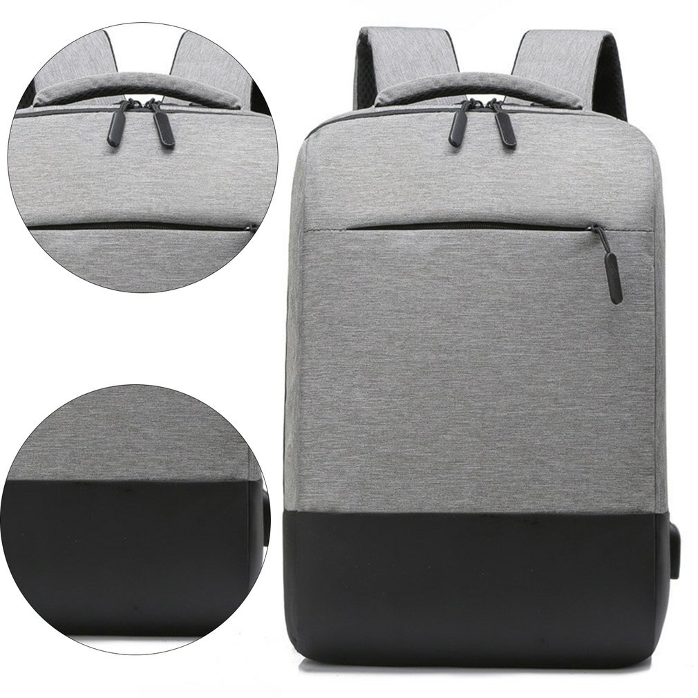 men's laptop backpack for men anti theft waterproof canvas backpack boys school travel backpack for teenager with charging