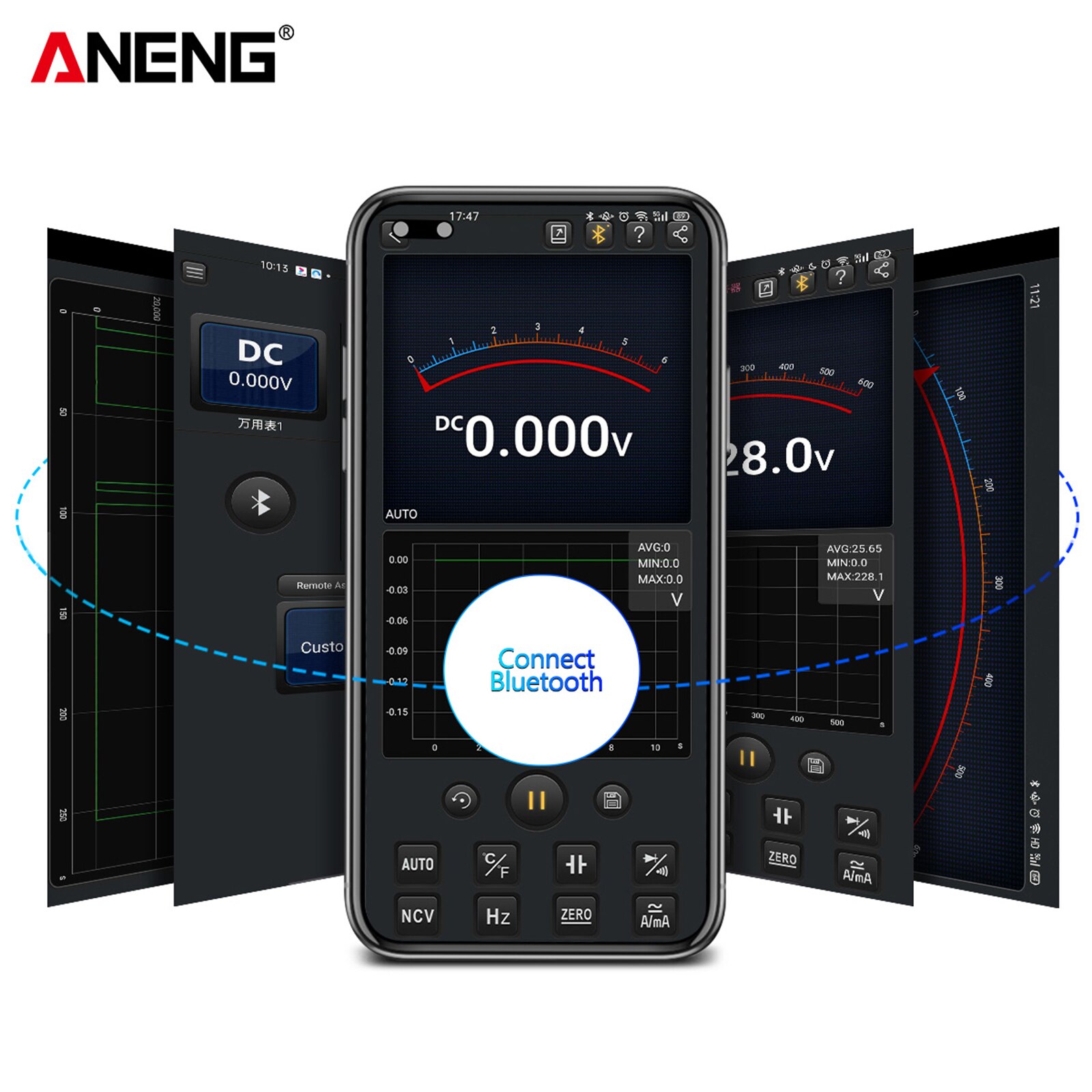 jakiś9002 cyfrowy multimetr Bluetooth 6000 zlicza profesjonalny MultimetroTrue RMS AC/DC woltomierz automatyczny-zakres