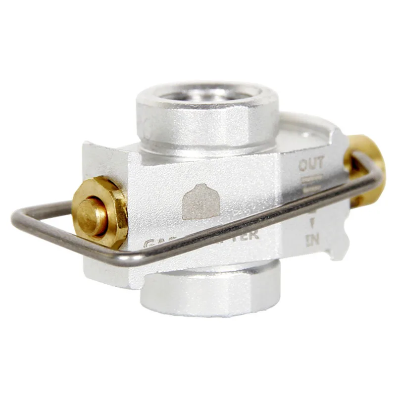 Outdoor camping stove tank Gas Refill Adapter MAPP/Isobutane/Butane mutual charge Gas Adapter Gas Spray Refill Filling Adapter: WHITE