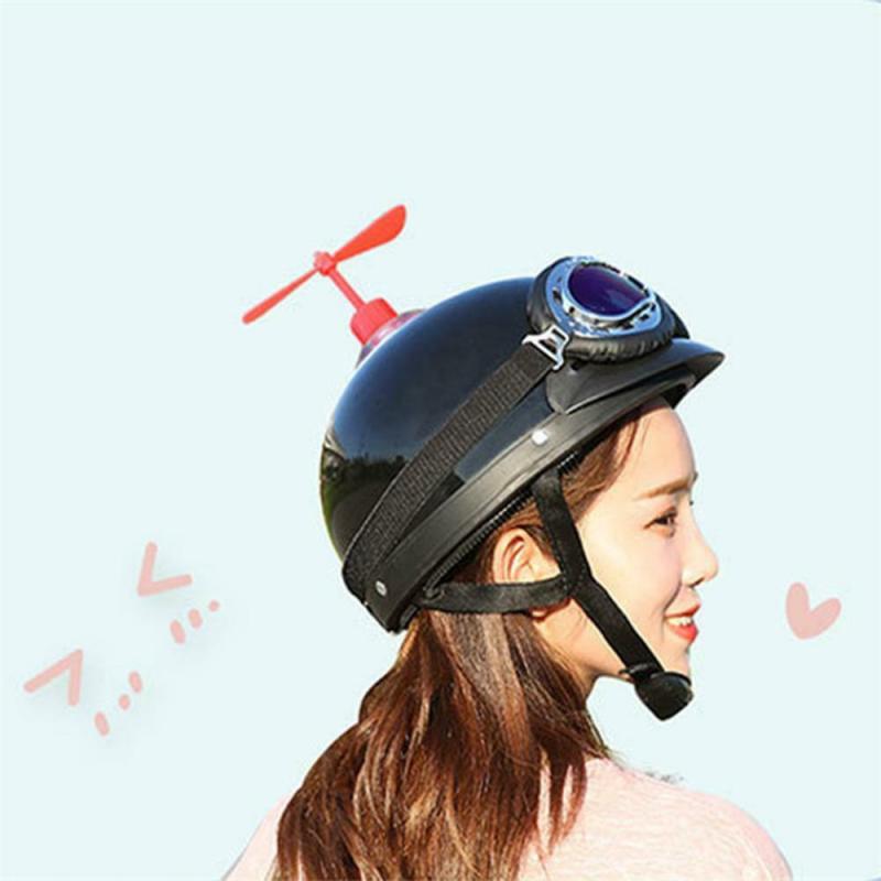 Motorrad Fahrrad Helm Fan Fahrrad Dekoration Fahrrad Zubehör Saugnapf Propeller Kindheit spaß Saugnapf Propeller