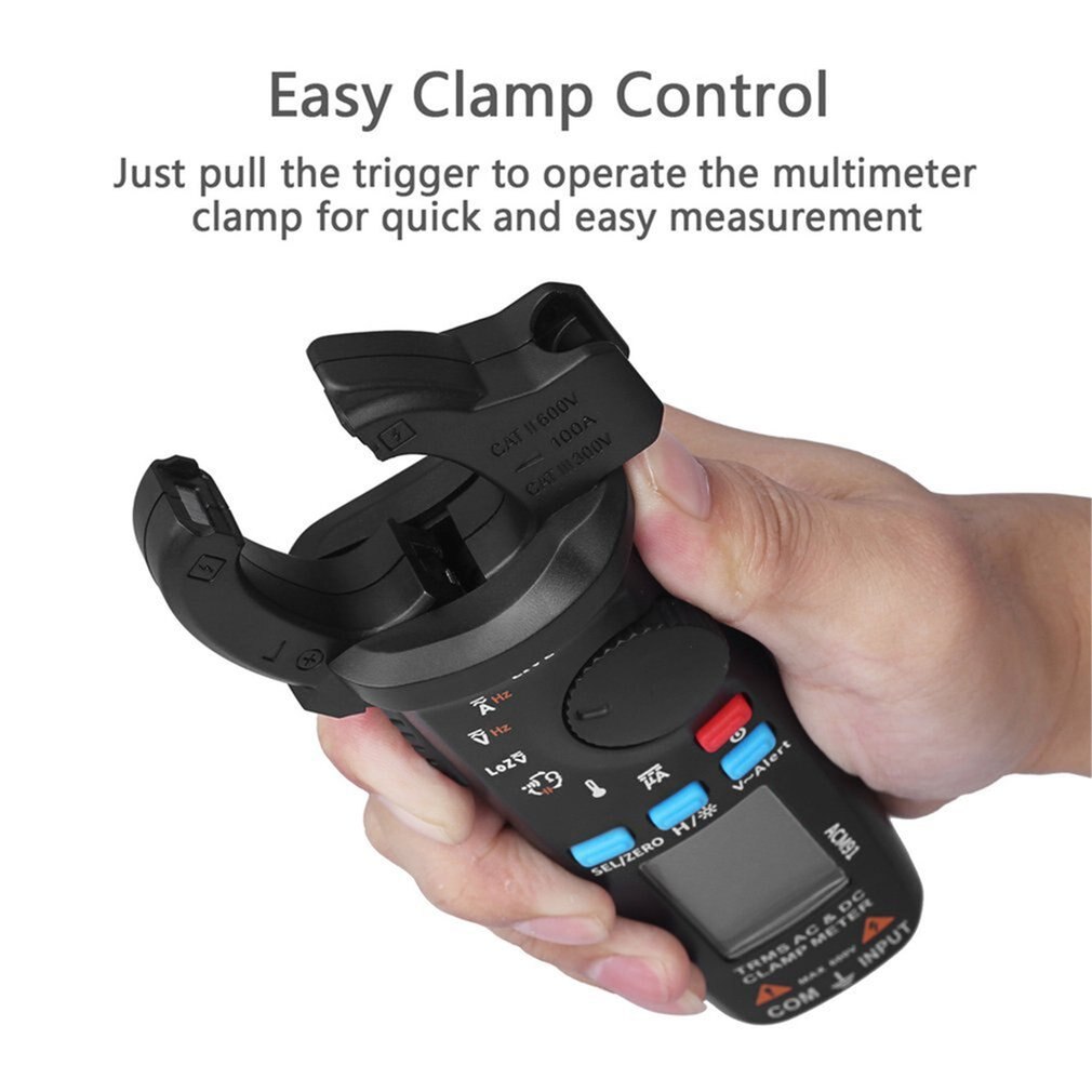 ACM91 Digital Clamp Meter True-RMS DC AC Current 100A 1mA Accuracy Ammeter Auto Range Multimeter Voltmeter DMM Tester
