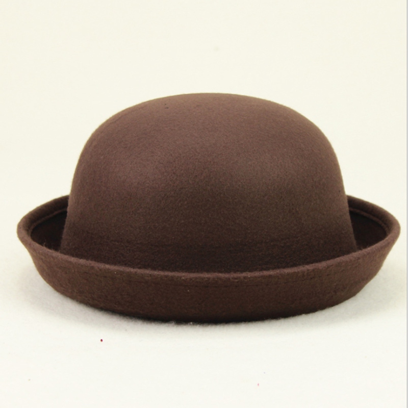 Korean Version Dome Girl Performance Stage Jazz Hat Solid Color Spring Summer Adult Red Felt Hat Women Cap: 7