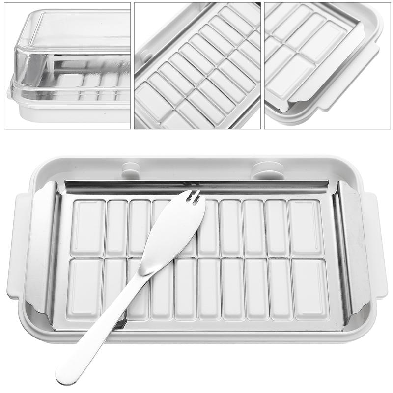 Kitchen Butter Container Cheese Crisper Sealed Storage Box Butter Cutter Storage Tray Plate Container For Kitchen