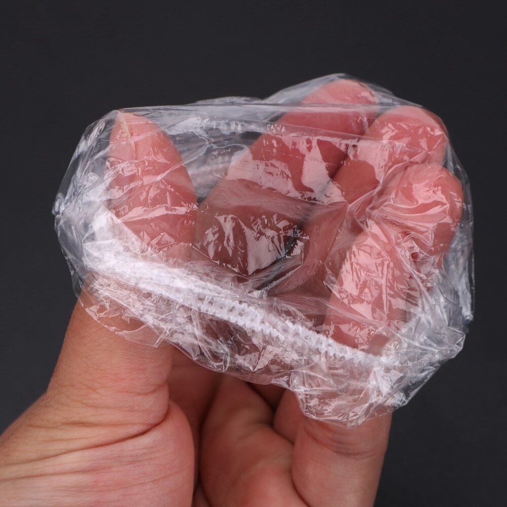 100 Pcs/Set Salon Hair Dye Clear Ear Cover Disposable Earmuffs Transparent Ear Protection Bathroom Products Waterproof