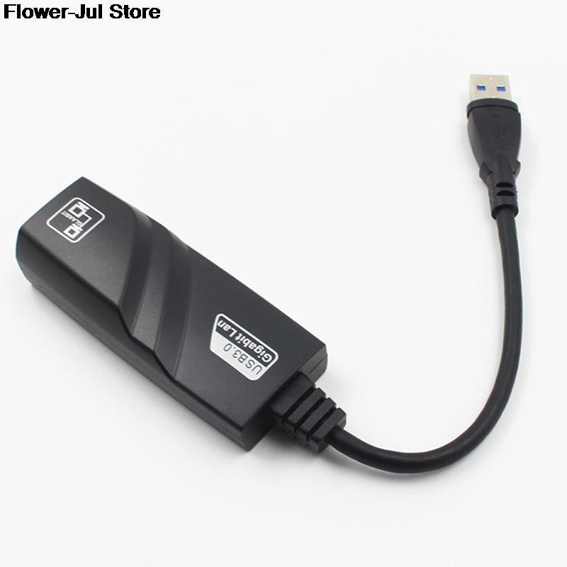 1PC External USB 3.0 Gigabit Ethernet Adapter USB To RJ45 Lan Network Card LAN Adapter For Windows 10/8/7/XP Laptop PC Computer