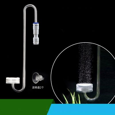 Hang on hook CO2 atomizer diffuser mini nano atomizer arcylic plastic super silm bubble counter aquarium water plant fish tank: Plat L size / 35cm length