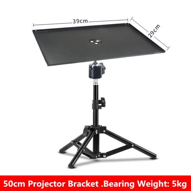 Universal Metal Tray Projector Tripod Stand 29x39cm Platen Platform With 0.5M 1.5M Tripod Adjustable Height Laptop Floor Holder: Tray X 0.5m Tripod