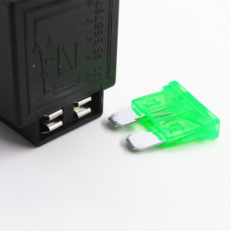 Wysokiej jakości przekaźnik elektroniczny przekaźniki samochodowe z folią ubezpieczeniową bezpiecznik samochodowy robić 4Szpilka lub 5Szpilka DC 12V/24V 30A wodoodporny wstępnie okablowany