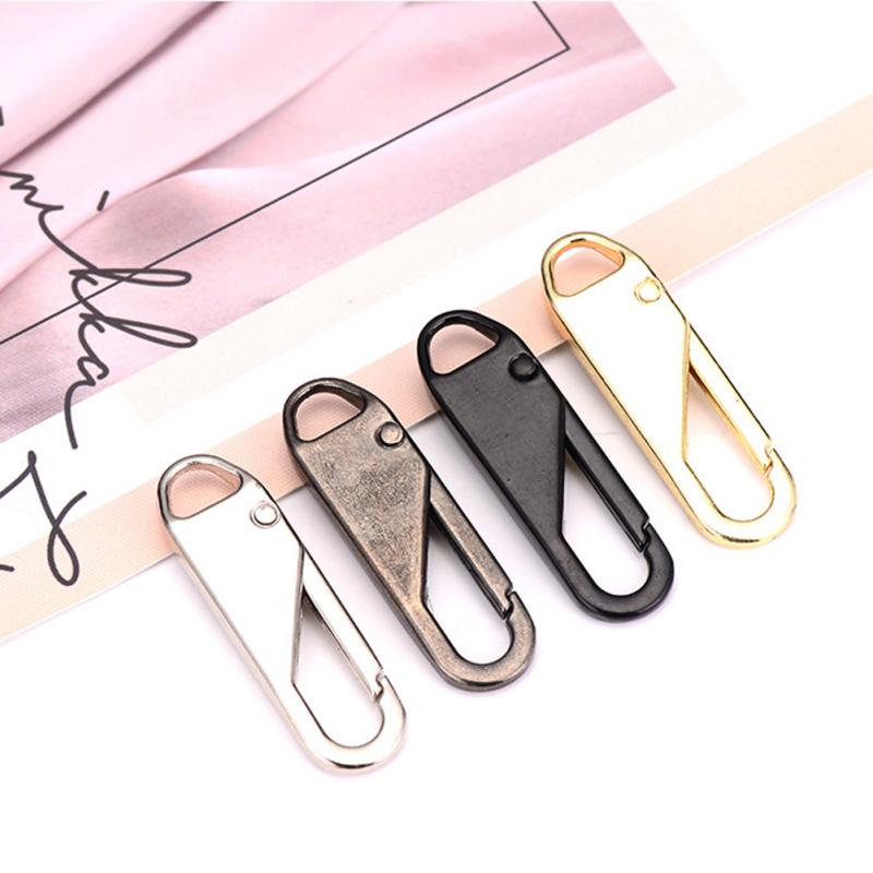 5pcs Metal Zipper Puller Repair Kits Zippers Zippers Pendant Puller Zipper Head For Zipper Slider DIY Sewing Craft Sewing Kits