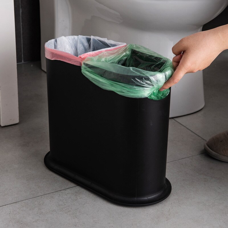 helpen litteken Soepel Plastic Prullenbak Milieuvriendelijke Recycle Vuilnisbak Vuilnisbak  Pers-Type Afvalbak Huisvuilemmer Voor Keuken Badkamer Huishouden – Grandado