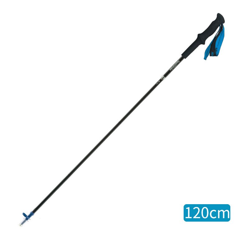 Naturehike Ultralight 4-sections Foldable Adjustable Trekking Poles Carbon Fiber Walking Hiking Sticks: Blue 120cm
