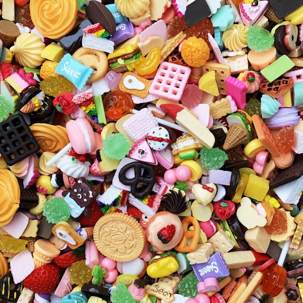 50 sztuk Slime Charms wielkanoc DIY Craft Making żywica zestaw biżuterii żywica Flatback szlam tworzenie koralików dostaw DIY Scrapbooking rzemiosło: 1