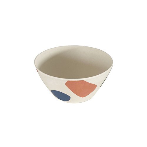 Assiette de pique-nique nordique en fibre de bambou, peinte à la main, vaisselle pour enfants, fournitures de cuisine écologiques, 1 pièce: 5.8 inches