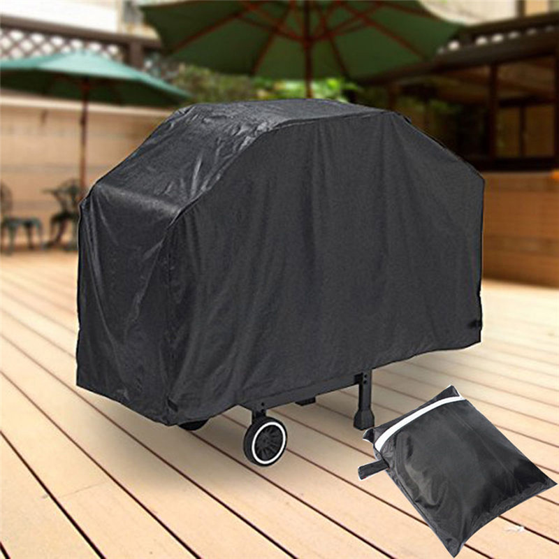 Waterproof BBQ Cover Anti-Dust Outdoor Heavy Duty Charbroil Grill Cover Rain Protective Barbecue Cover Black BBQ Cover