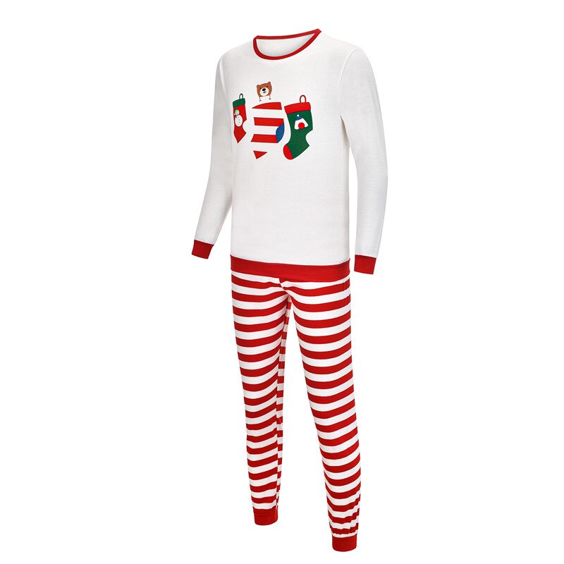 Familie matchende tøj julepyjamas sæt familie look tøj voksne børn pyjamas baby pige jule nattøj jakkesæt