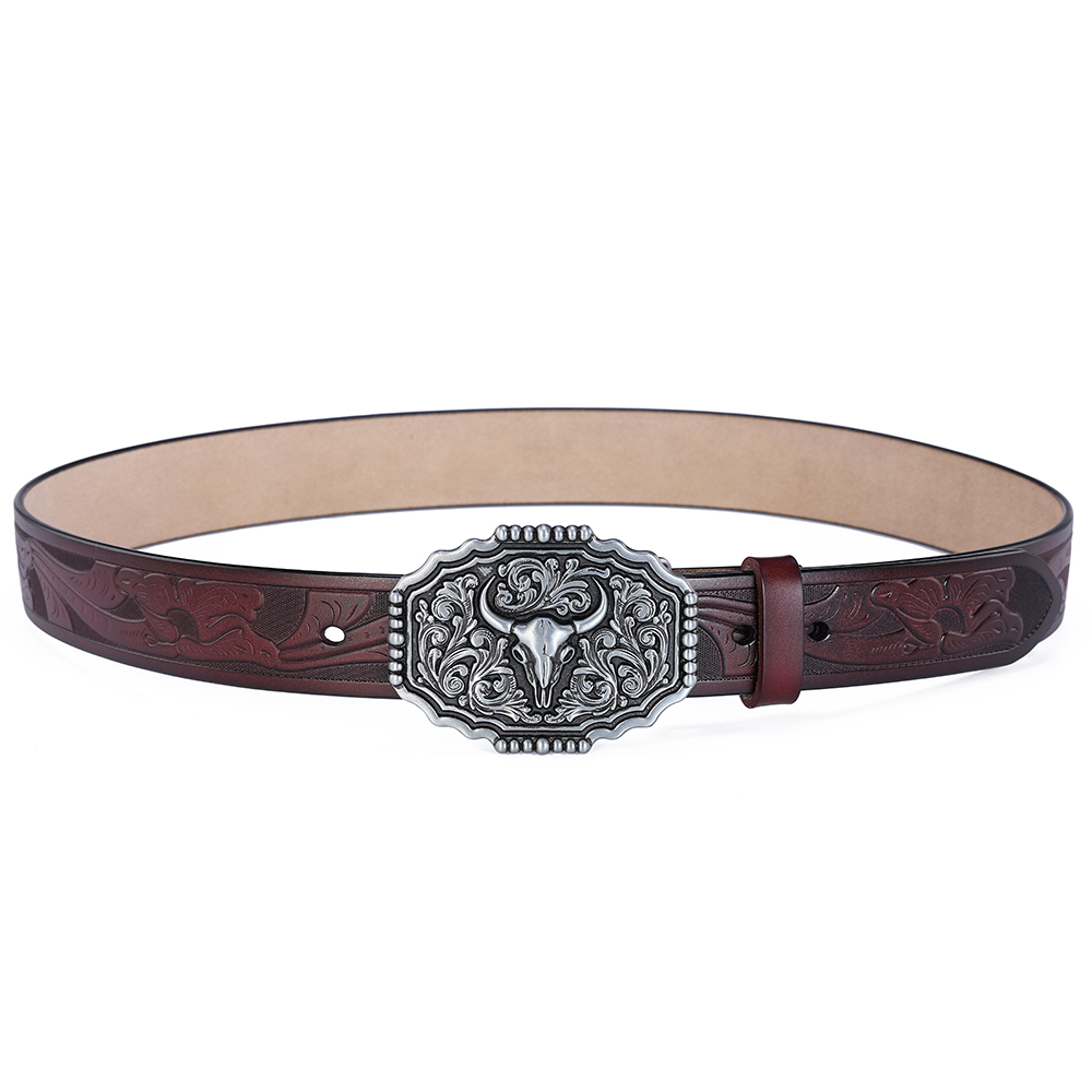 Cinto ocidental masculino cintos de couro genuíno para homens mulheres cowboy cowgirl grandes letras fivela ouro masculino cintos longo preto marrom qualidade