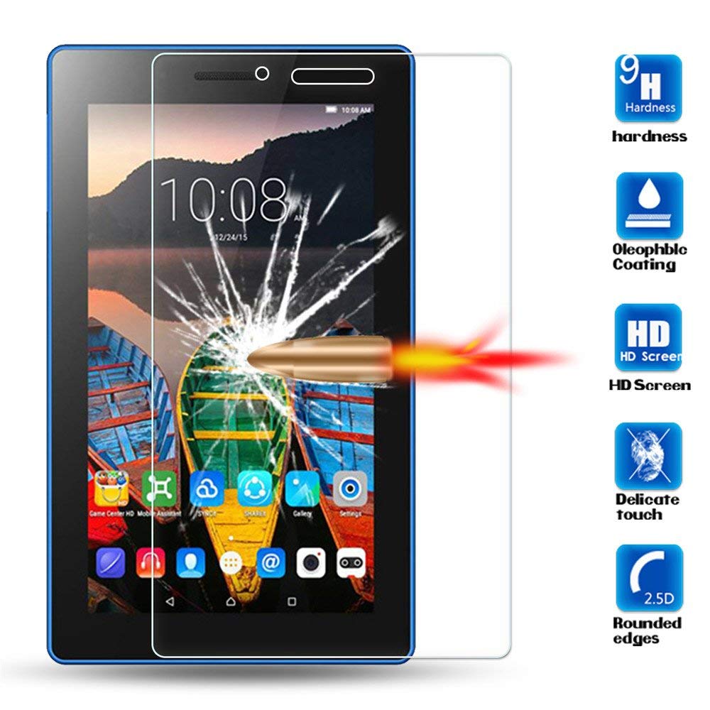 Case Cover For Lenovo Tab 3 7 Essential 710F 710 710I 7" Ultra Thin Litchi Stand PU Leather Protector shell Cover Tablets case: Glass NOT free GIFT