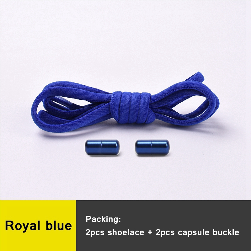 Elastic No Tie Shoelaces Semicircle Shoe Laces For Kids and Adult Metal Lock Sneakers Shoelace Boot Lazy Laces Shoe Strings