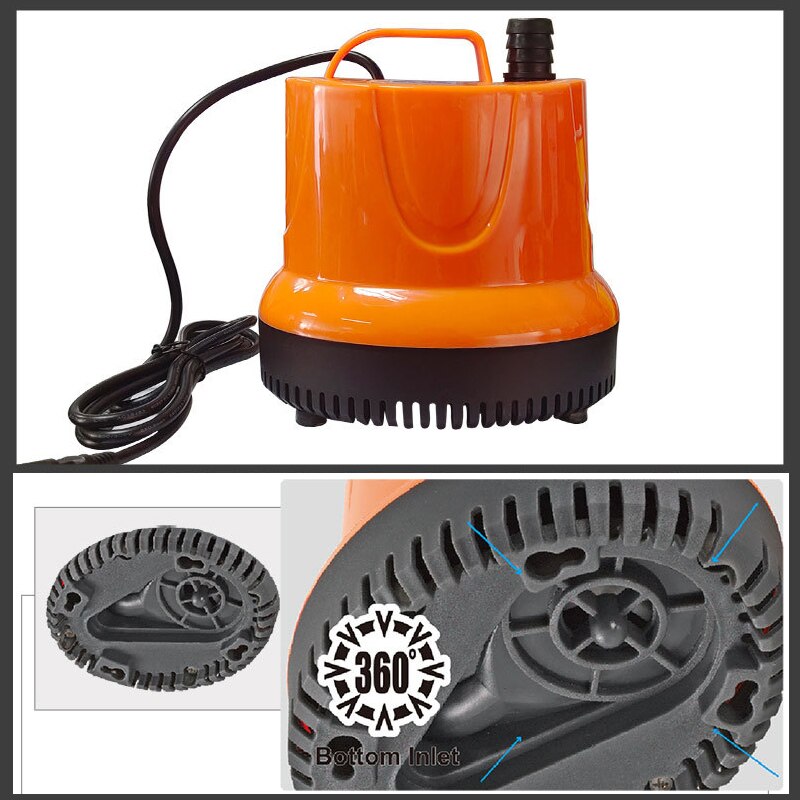 1pc Submersible Water Pump Aquarium Fountain Fish Tank Pond Home Garden Clean Dirty Filter