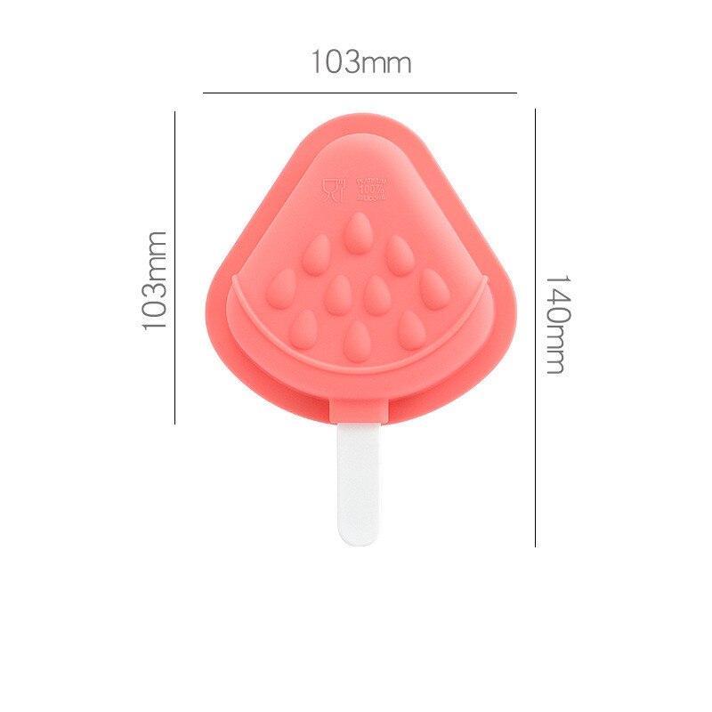 Silicone Ice Cream Mold with Lid Healthy 3D Reusable Summer DIY Homemade Popsicle Chocolate Tray Baking Tool Kitchen Accessories: C